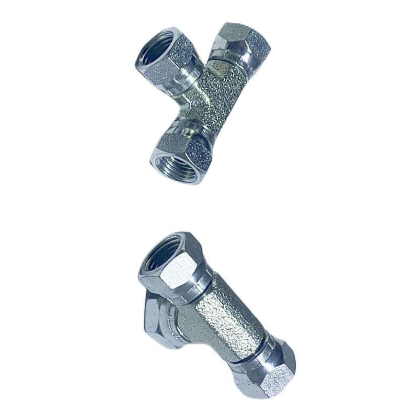 FRE&EDOM 30°锥NPSM螺纹旋转螺帽三通液压接头1603 FPS-FPS-FPS