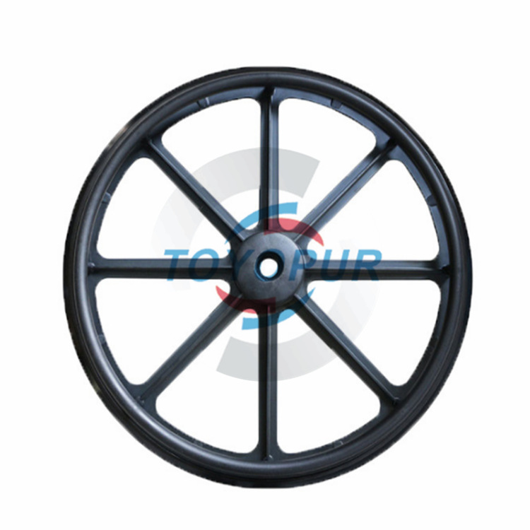 PU发泡轮胎实心轮胎 自结皮发泡自行车手推车轮椅轮胎