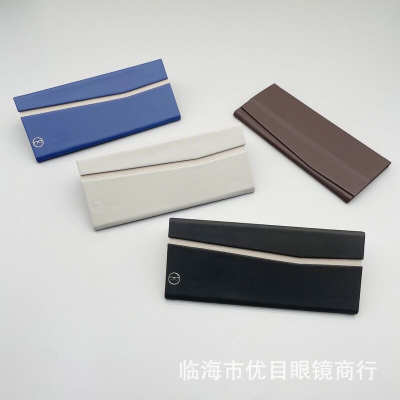 New Wholesale Folding Triangular Wallet Sunglasses Case Sunglasses Case Black Leather Large Portable Pressure-Resistant Case New Wholesale Folding Triangular Wallet Sunglasses Case Sunglasses Case Black Leather Large Portable Pressure-Resistant Case