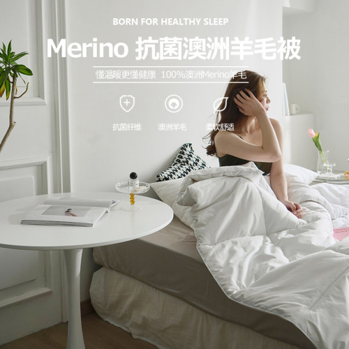 100% Australian wool quilt thickened quilt core warm light luxury gift winter quilt spring autumn winter home textile Nantong wholesale