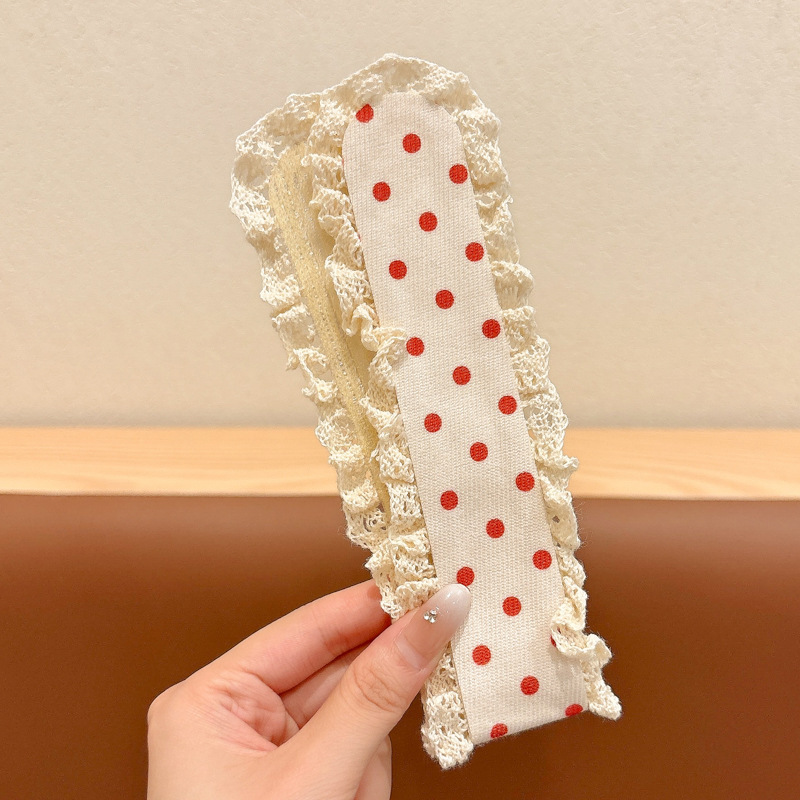 法式田园风不勒头魔术贴发箍针织前额刘海碎发整理神器洗脸头箍女|undefined