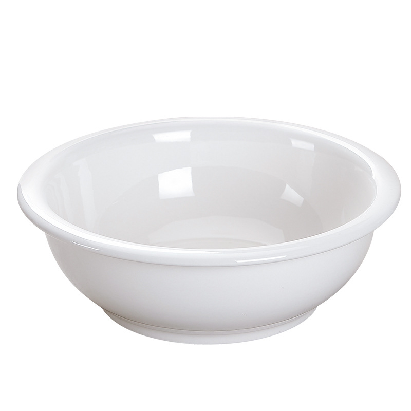 Tazón de cerámica doméstico blanco puro gran tazón de sopa para suministros de hotel tazón de pescado enchufe tazón y tazón de mesa de comedor