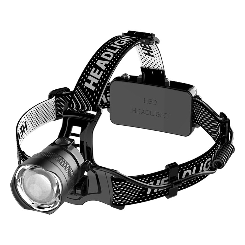 Faros de inducción al aire libre al por mayor transfronterizo láser blanco telescópico recargable faro de inducción reflector impermeable de luz fuerte