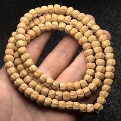 熱振動パッションシード108玉ブレスレット、高密度高油含有度のヒマラヤ産パッションシードブレスレット、天然菩提樹ブレスレット