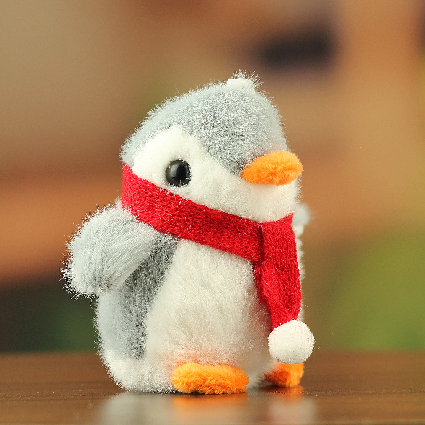 Cute pingüino peluche pequeño cónyuge dibujos animados muñeca muñeca peluche juguetes pareja llaveros bolsos colgantes