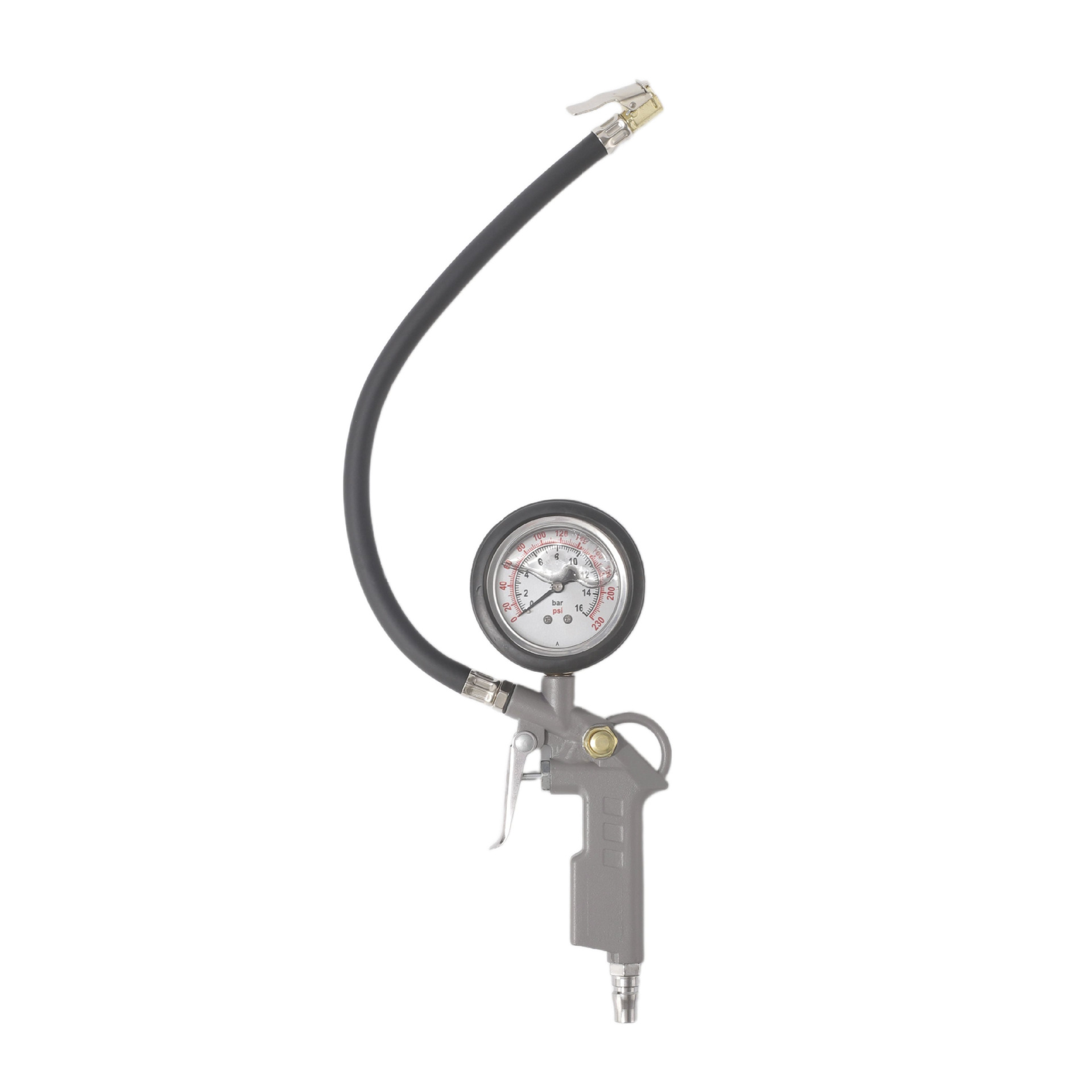 New high-precision tire pressure gauge, digital display pressure measuring instrument for car tires, oil-immersed tire pressure gauge, air inflating gauge