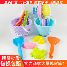 源头厂货城堡沙滩桶套装铲子玩挖沙工具儿童礼品玩具摆摊海边批发