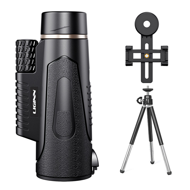 Transfronterizo nuevo modelo privado 12x50 telescopio monocular gran ocular de alta potencia telescopio al aire libre teléfono móvil foto