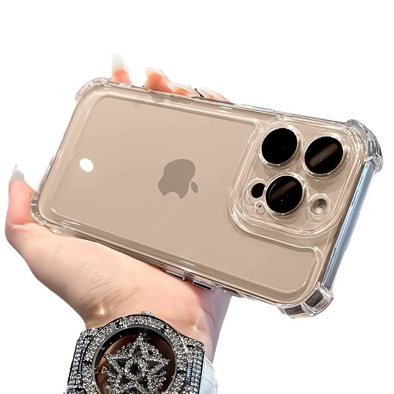 Яблоко, совместимый iPhone 17, чехол для телефона, прозрачная воздушная подушка, iPhone 14 Pro, защитный чехол, защита от падения, простой и элегантный дизайн, iphone