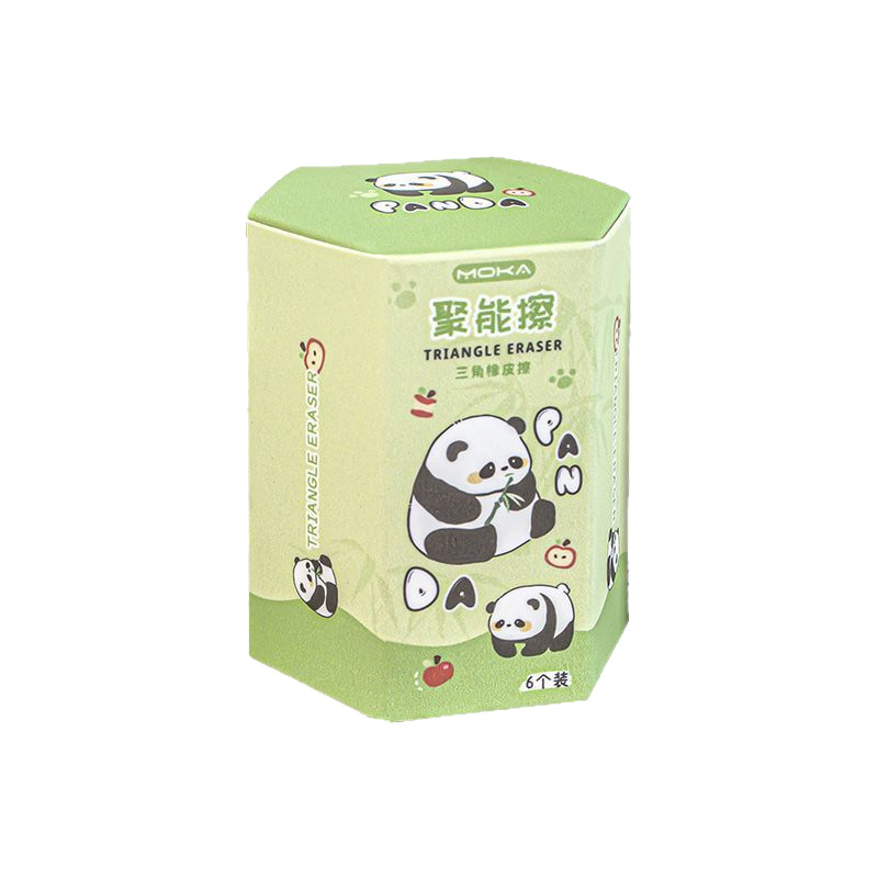 Cubo creativo de dibujos animados triángulo goma jardín de infantes escuela primaria con goma de borrar papelería limpia y sin caspa al por mayor