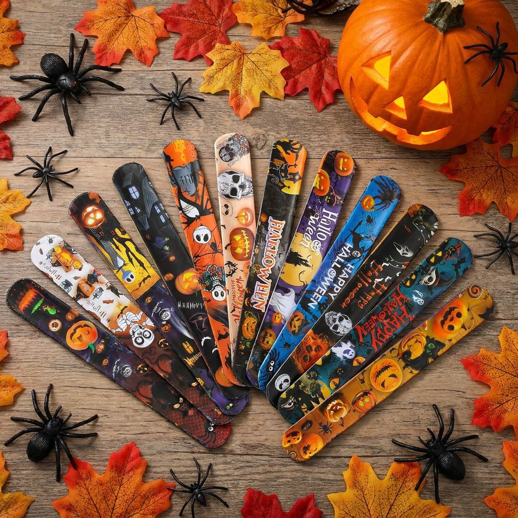 Halloween snap ring bracelet horror pumpkin ghost beat ring…