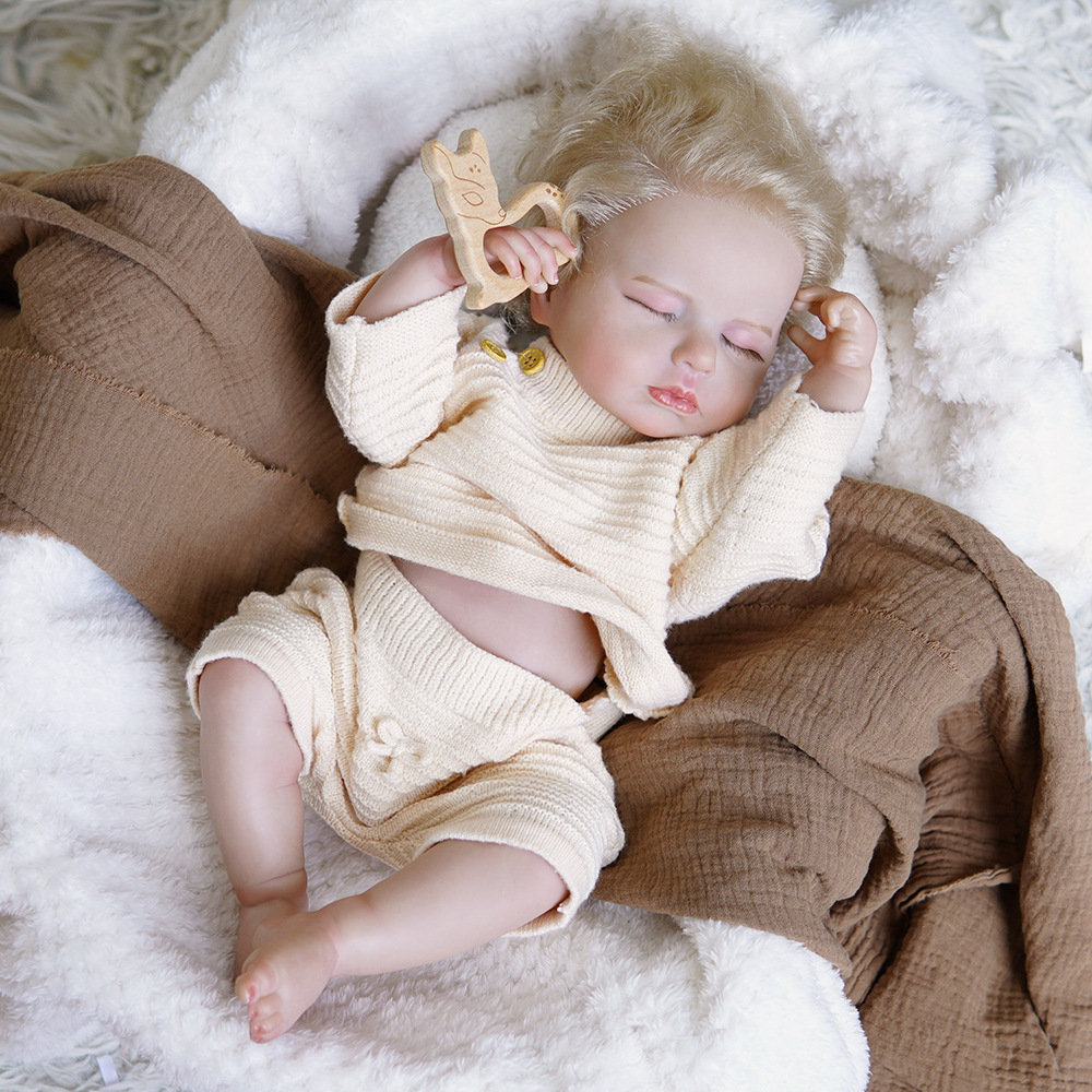 18 pulgadas LouLou muñeca renacida simulación de color de piel hecha a mano 3D piel de sangre venosa visible fuente transfronteriza