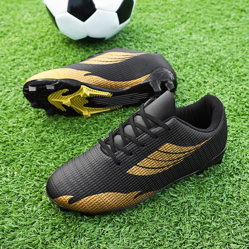 子供用サイズ 31-45 プロフェッショナルトレーニングサッカーシューズロートップレザースパイクサッカースニーカーロートップユースシューズ|undefined