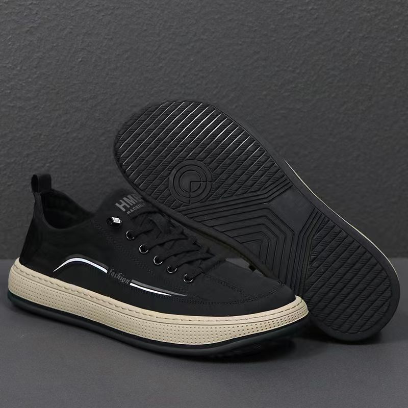 Men's shoes old Beijing cloth shoes youth trend leisure sports shoes summer breathable thin style canvas shoes flat low top shoes