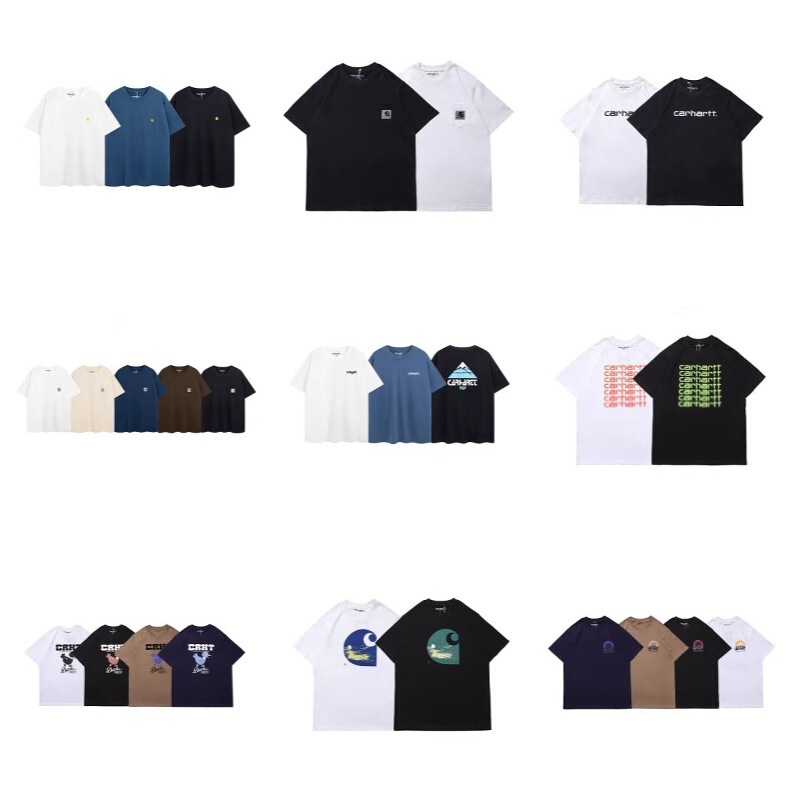 American-Style Niche High-Street Fashion Brand Letter-Printed Pure Cotton Short-Sleeve T-Shirt, Unisex, Loose Fit, Casual, Versatile, Couple's Round Neck