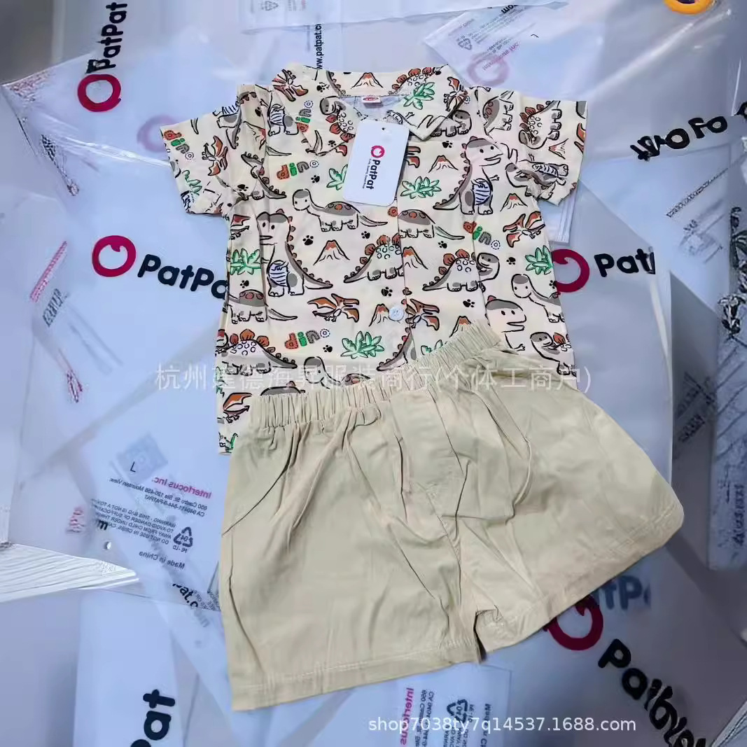 Patpat ropa infantil comercio exterior miscelánea ropa infantil encantadora fábrica de productos de cola de liquidación de ropa de niños transfronterizos