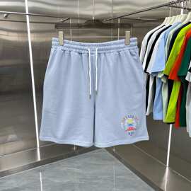 跨境货源夏季新品CASA卡萨布兰卡短袖个性设计印花宽松肥佬短袖体