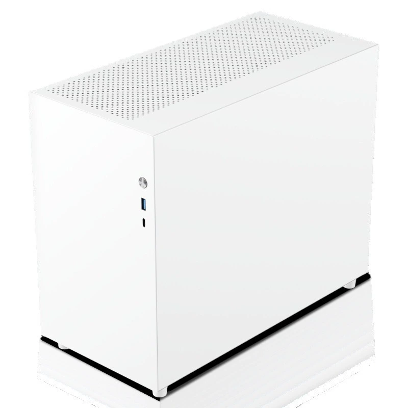 Cross -border desktop TYPEC interface glass side sea transparent view room host computer mini -chassis ITX chassis