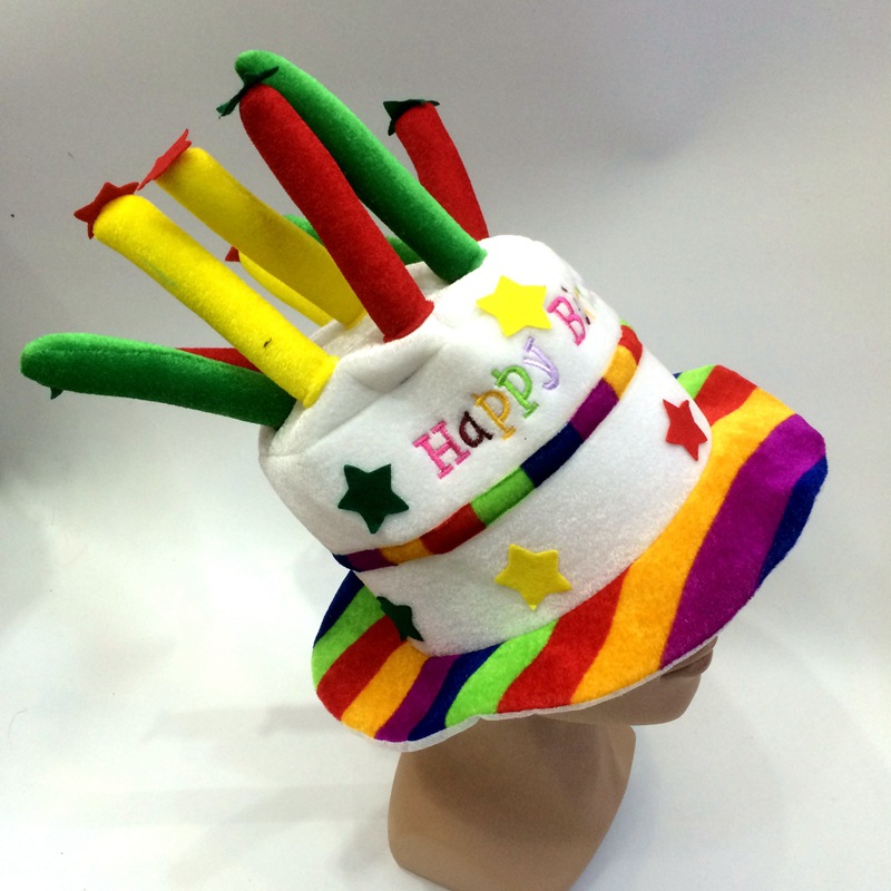 Five-pointed star birthday candles, cakes, hats for export, production and sales of various birthday hats. Happy Birthday detail image 3