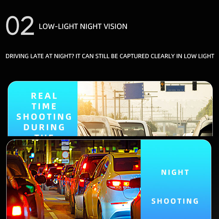 2026 Amazon's Best-Selling Car Dvr Ultra-Clear 4K Front and Rear Three-Way Recording Wifi Mobile Phone Connected Driving Recorder