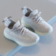 Children's coconut shoes 2024 spring boys' sneaker breathable mesh shoes flying woven girls' casual shoes soft bottom baby shoes