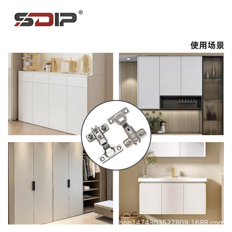 Alta calidad, alta calidad cierre automático y puerta de gabinete de muebles oculta accesorios de hardware bisagras