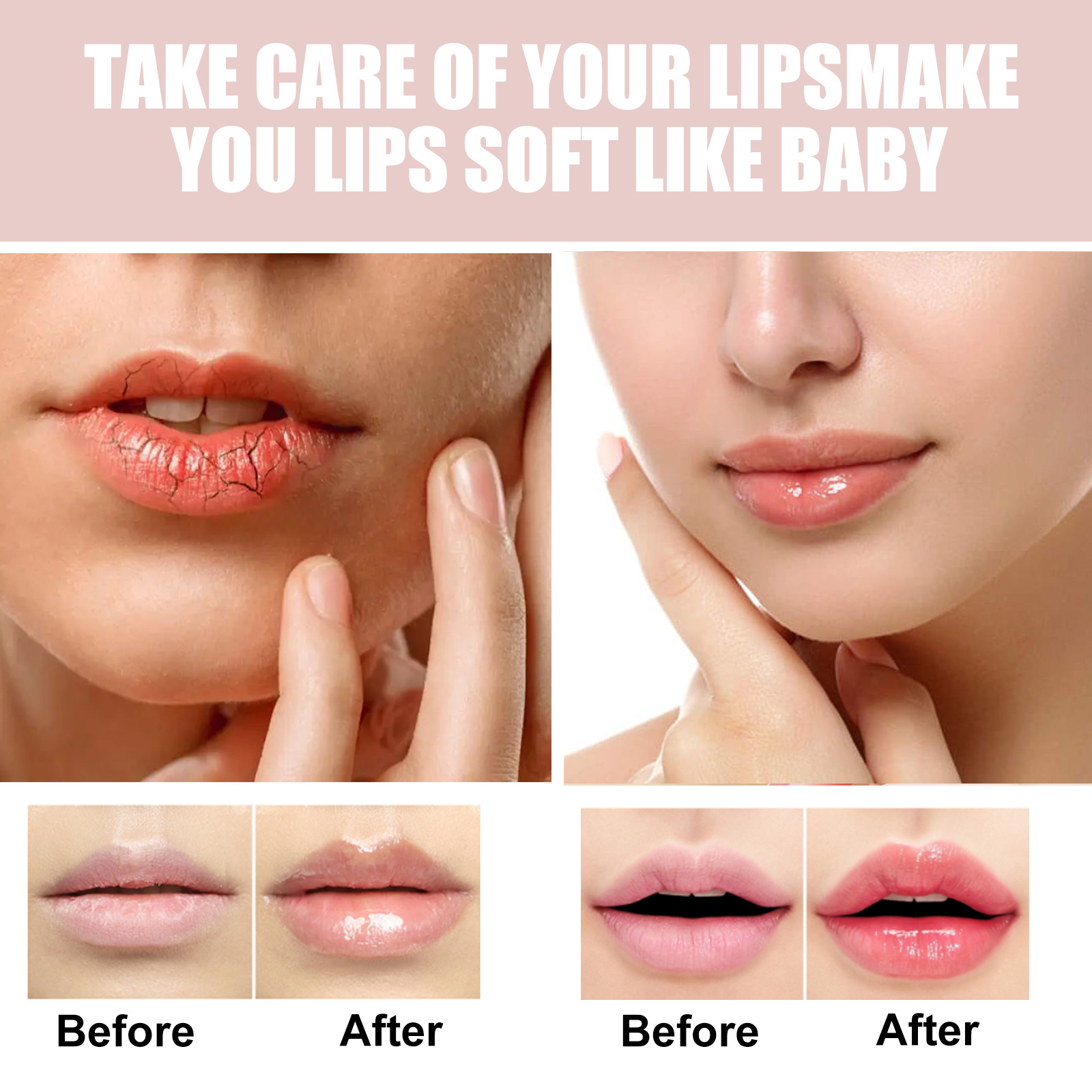 OUHOE Lubricating Moisturizes Lines, for Lip Peeling, Anti Dry Cracking, and Rich Care Oil_voghion.com