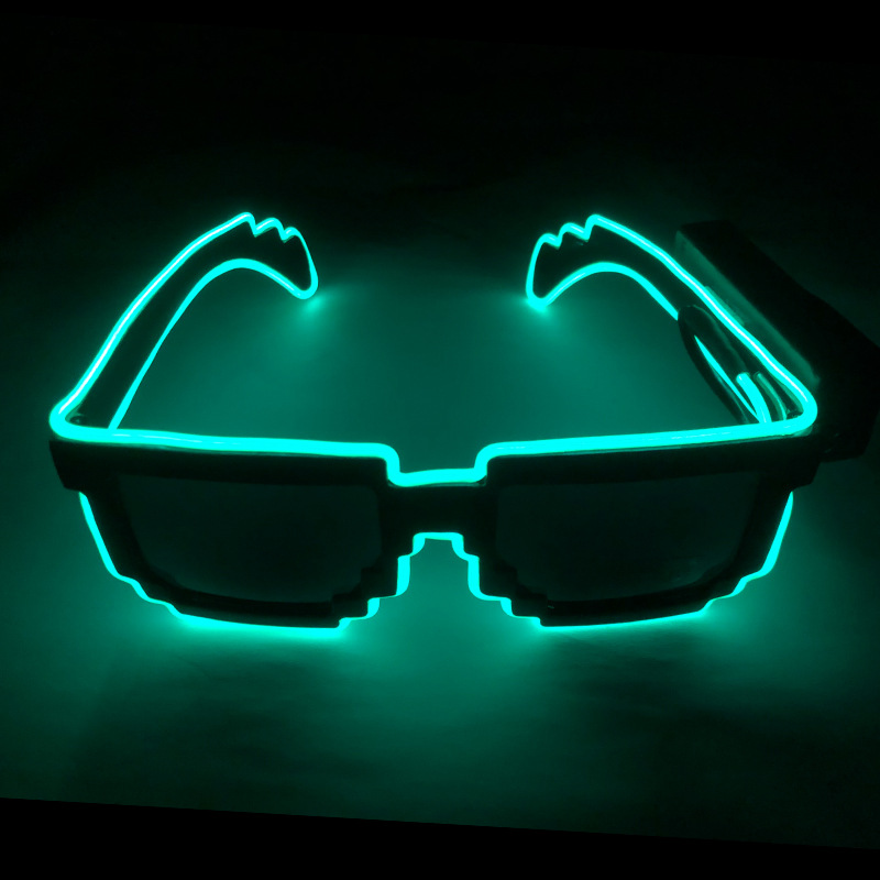 Gafas LED estilo Zhang Yunlei, gafas de mosaico con luces, gafas tecnológicas, accesorios para TikTok, KTV y bares