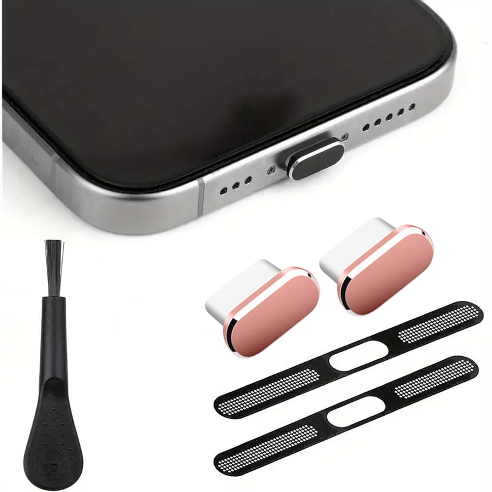 Smartphone-Staubschutz-Set USB C Staubschutz für iPhone 15 / 16 Staubschutz-Reinigungsset