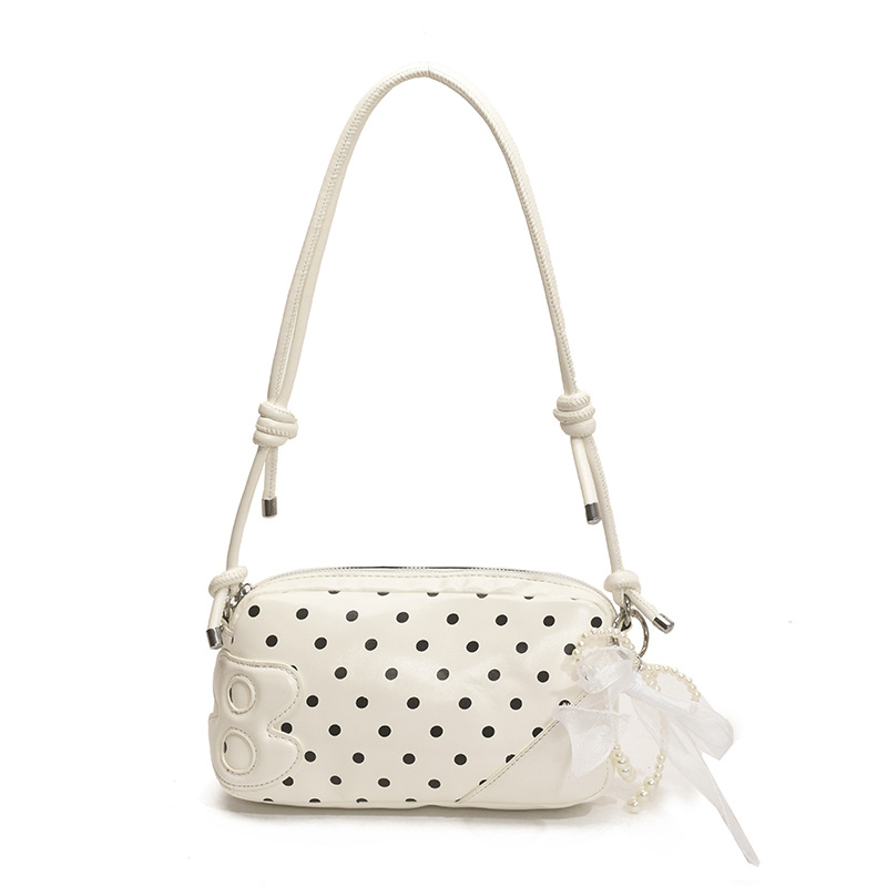 Bolso de moda coreano 2025 verano nuevo bolso femenino bolso de hombro de punto de onda de estilo extranjero celebridad de Internet bolso de mensajero del mismo estilo marea