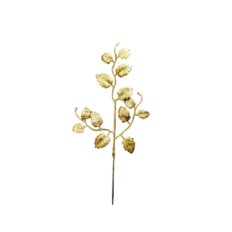 Sin franqueo transfronterizo nueva serie de polvo de oro de plástico imitación de decoraciones navideñas 12 hojas de polvo de oro