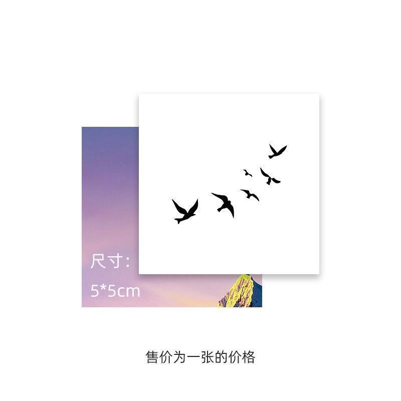 Plant Tattoo Sticker Juice Herbal Swallow Trendy Collarbone Tattoo Sticker Waterproof Long Lasting Sticker for Women Plant Tattoo Sticker Juice Herbal Swallow Trendy Collarbone Tattoo Sticker Waterproof Long Lasting Sticker for Women