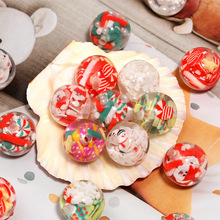 圣诞新款软陶片内嵌串珠创意DIY亚克力珠子跨境透明串珠笔钥匙扣