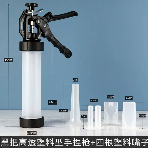 Export hand-operated sausage-making tool, manual stainless steel small sausage filling machine, home-use sausage filling machine