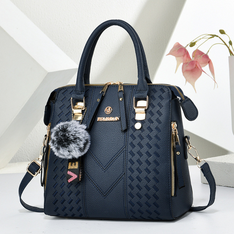 Bolsa de hombro de peluche colgante ocio versátil bolso de transporte diario temperamento moda mochila bolsas transfronterizas