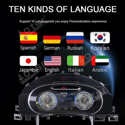 with Carplay, LCD alət paneli