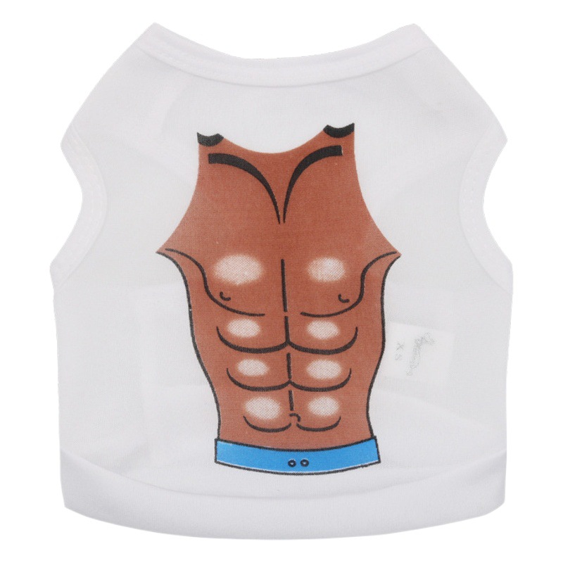 Ropa para mascotas perro ropa hawaiana poliéster impreso bikini feroz masculina chaleco primavera y verano