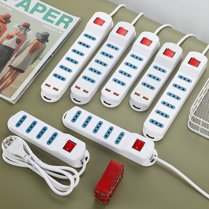 Italia enchufe de línea italiana USB con enchufe de interruptor Chile ULA Italia placa de cable de tracción fábrica de comercio exterior transfronteriza