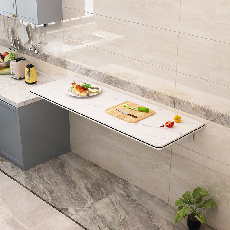 Wall-Mounted Folding Table Wall-Mounted Dining Table Wall-Mounted Folding Computer Table Wall Desk Wall-Mounted Table Kitchen Folding Countertop