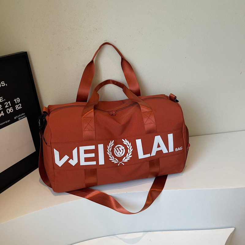 Bolsa de fitness separación seca y húmeda bolsa de natación de mujer bolsa deportiva de entrenamiento de tela Oxford bolsa de viaje portátil de corta distancia image 11