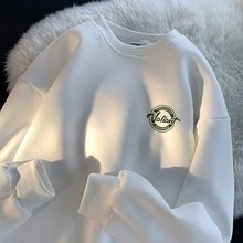 亚马逊男士美式重磅卫衣男款衣服圆领上衣潮牌新款秋冬季百搭男装