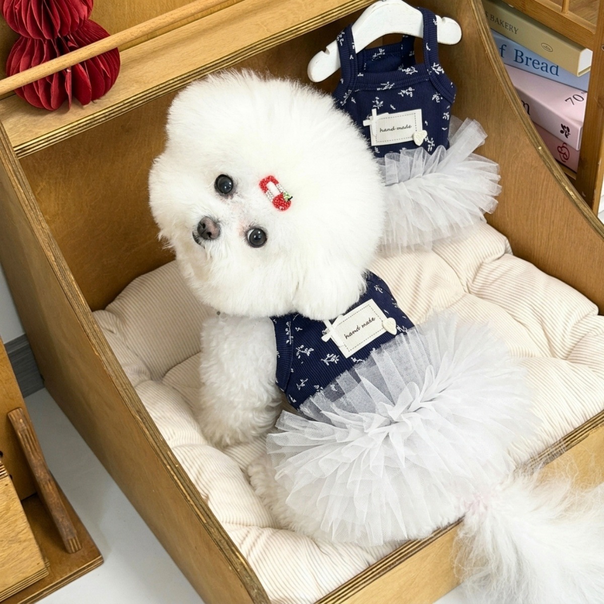 Ropa de verano para perros, ropa para mascotas Bichon Teddy, vestido de princesa transpirable con tirantes florales estilo coreano, venta al por mayor y_voghion.com