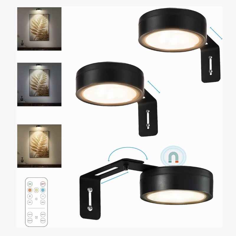 Led Art Extension Display Light Wall Lamp Powered Magnetic Painting Light with Remote Control Wireless Home Wall Decoration