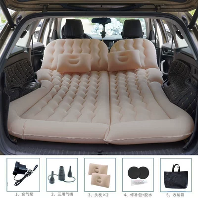Vehicle-mounted inflatable bed Dual-Purpose Inflatable Bed Suv - beige-universal-without-pier