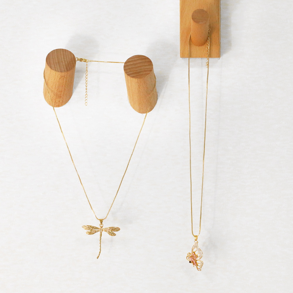 2022 new dragonfly butterfly copper inlaid zircon necklace collarbone chain