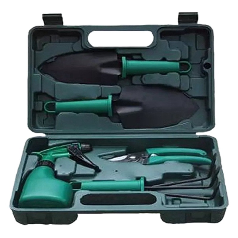 Jardín tijeras herramientas de jardín set de 5 piezas tijeras de recoger frutas tijeras de acero inoxidable correa de ducha pala tijeras de jardinería