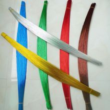 【按公斤】22号彩色铁丝80厘米长发财树串珠手工DIY丝网花材料