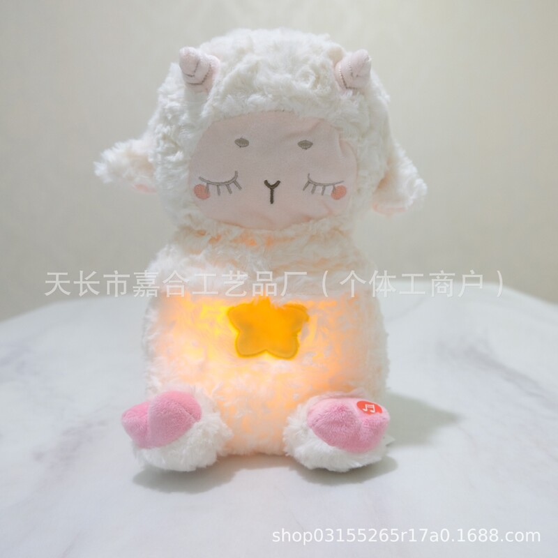 眠りを寄り添える呼吸するクマのぬいぐるみ、おもちゃ、赤ちゃんと子供のなだめる音楽人形、クロスボーダー|undefined