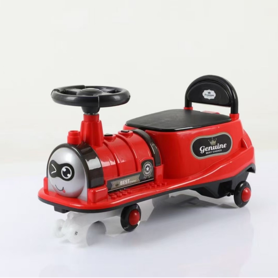 New Kidsren's Balance Car, Small Train, Universal Wheel Twist Car, Four-Wheel Square Rollover Scooter, Baby Yo-Yo Car