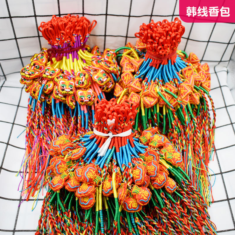 韩线香包图